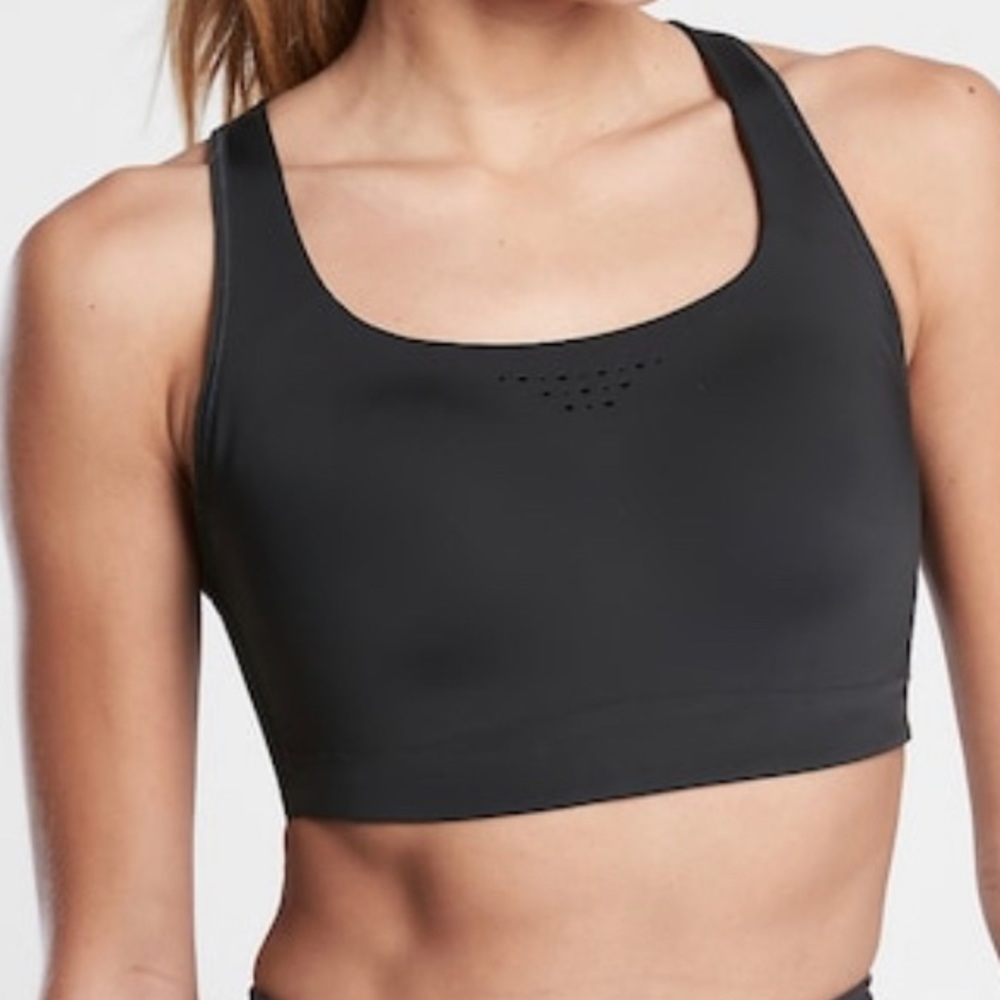Athleta Black Scoop Sports Bra